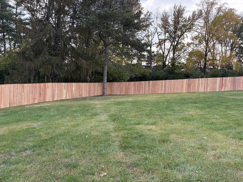 6-foot wood privacy fence in Cottleville